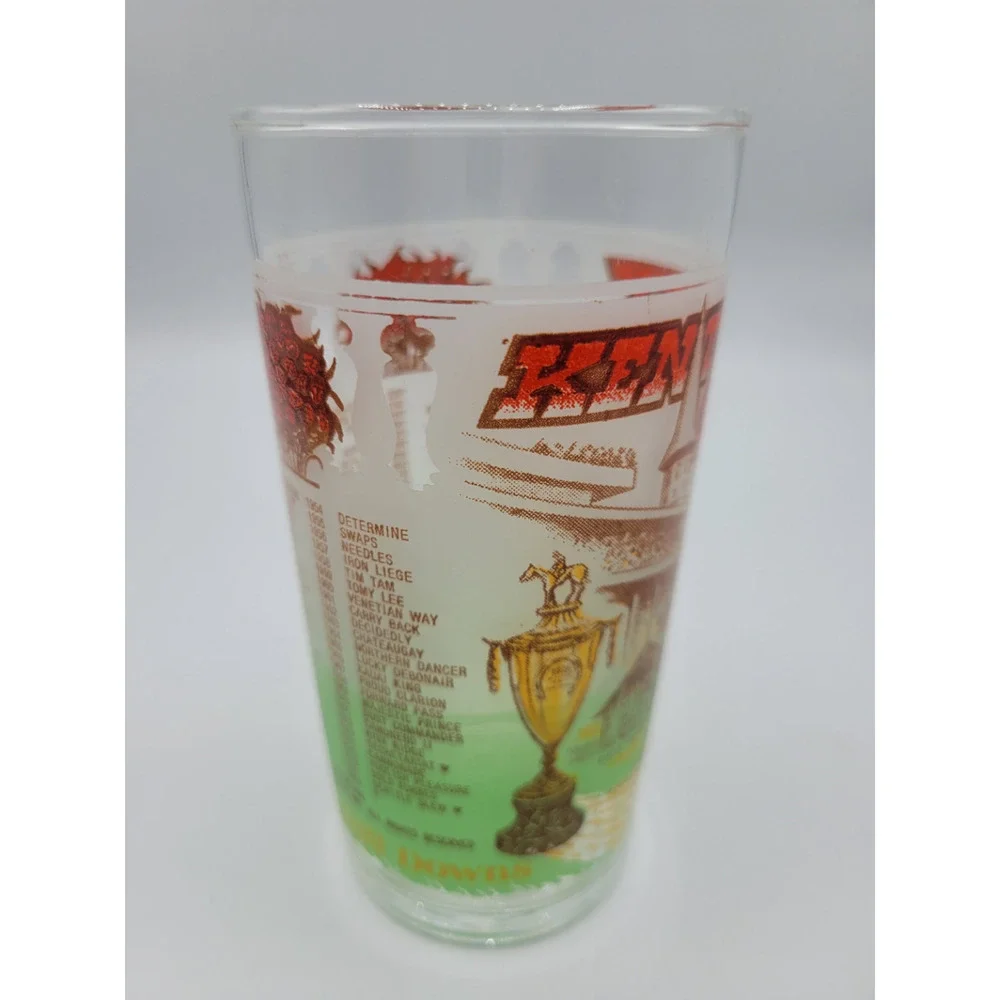 Vintage Childrens Kids Juice Glasses Blue Green Bears Bunnies‎ (2)
